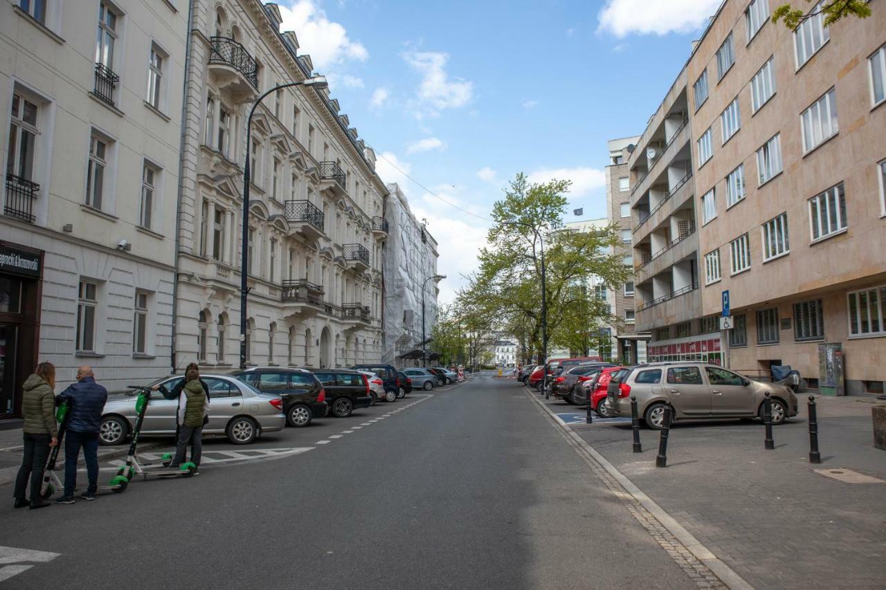 Ferienwohnung Warszawa, Centrum, Wiejska 15, Kamienica Exterior foto